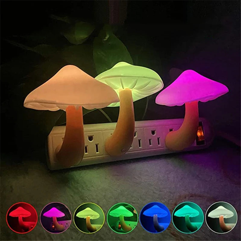 Mushroom-Shaped LED Night Light